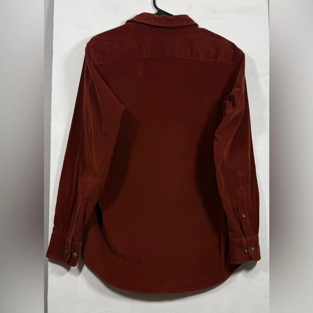 J. Crew Rich Orange Corduroy Shirt